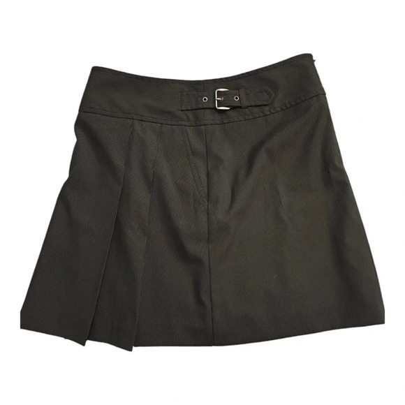 EXPRESS DESIGN STUDIO Women's Striped Partial Pleated Skirt - Picture 3 of 5